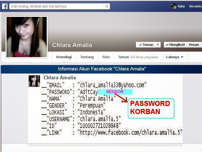 Cara Mengetahui Password Facebook Orang Lain